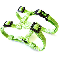 Hamilton Adjustable Comfort Nylon Dog Harness  Lime Green  1"""" x 30-40""""