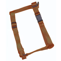 Hamilton Adjustable Comfort Nylon Dog Harness  Brown  5/8"""" x 12-20""""