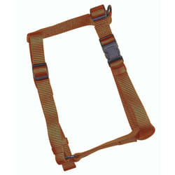 Hamilton Adjustable Comfort Nylon Dog Harness  Brown  5/8"""" x 12-20""""