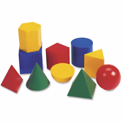 Learning Resources Large Geometric Shapes 10 Pieces 3""