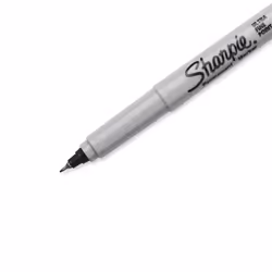SHARPIE Permanent Markers  Ultra Fine Point  Black  12-Pack  Precise T