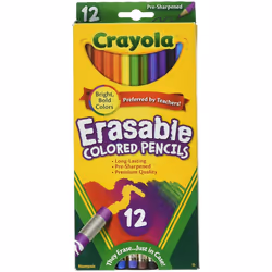 Erasable Colored Pencils-12/Pkg Long