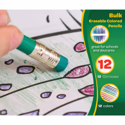 Erasable Colored Pencils-12/Pkg Long