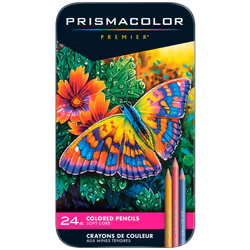 Prismacolor Premier Colored Pencils  Soft Core  24 Count