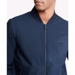 Calvin Klein Men's Matte Logo Zip Bomber Jacket  Sky Captain  X-Large