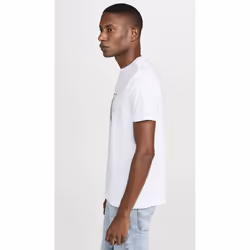 Calvin Klein Men's Short Sleeve Monogram Logo T-Shirt  Brilliant White