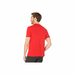 Calvin Klein Men's Short Sleeve T-Shirt Monogram Logo  Tango Red Unbox