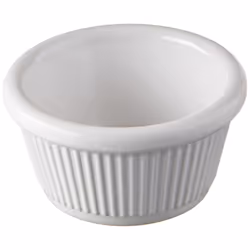 Winco Fluted Ramekins, 2-Ounce, White, 12-Pieces