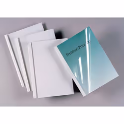GBC Standard Thermal Binding Covers 12mm White (100)