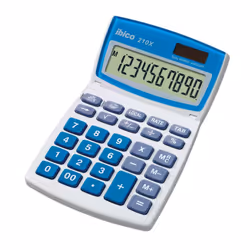 Rexel Ibico 210X Desktop Calculator White/Blue, 107 mm, 17 mm, 189 mm