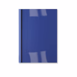 GBC LeatherGrain Thermal Binding Covers 1.5mm Royal Blue (100), A4, PVC, Blue, Transparent, Matt, 15 sheets, 1.5 mm