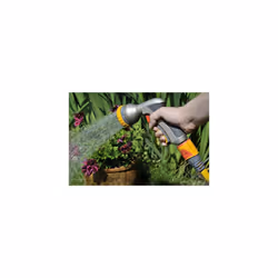 HOZELOCK - Multi-Jet Spray Gun Plus : Ergonomic, Extremely Compact Metal Multi-task Gun for Ease of Use, Lockable: 9 Spray Patterns [2691P6001]