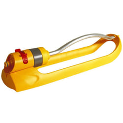 - Rectangular Oscillating Sprinkler Plus 180 mÂ² : Small-area Spray Sprinkler on Sled, Ideal for Lawns and Established Plants, Adjustable Oscillation