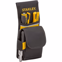 STANLEY Tool Sheath Pouch with Velcro Closure, Multi-Pocket Storage Organiser for Tools and Small Parts, 1-93-329
