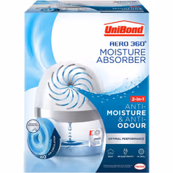 AERO 360º Moisture Absorber, Ultra-Absorbent Dehumidifier, Helps to Prevent Condensation, Mould & Musty Smells, Refillable C ...