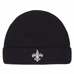 Gerber NFL New Orlean Saints 3 Pack Bodysuit Footed Pant and Cap Registry Gift Set  black/white New Orlean Saints  6-9M