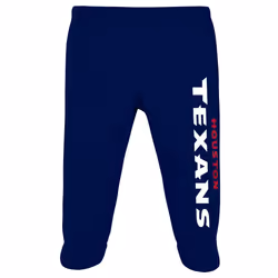 Gerber NFL Houston Texans 3 Pack Bodysuit Footed Pant and Cap Registry Gift Set  Blue/White Houston Texans  0-3M