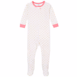 Gerber Baby Girls' 4-Pack Footed Pajamas  Dreams Rainbows Pink  5T