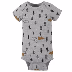 Gerber baby boys 4-pack Short Sleeve Onesies Bodysuits Shirt  Bear Green  0-3 Months US