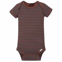 Gerber Baby Boys' 4-Pack Short Sleeve Onesies Bodysuits  Dino Grey  24 Months