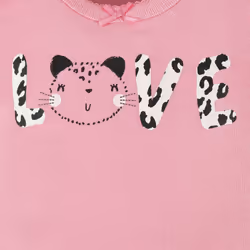 Gerber Baby 8-Pack Short Sleeve Onesies Bodysuits  Leopard Pink  Newborn