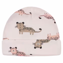 Gerber Baby Girls Cap and Mitten Sets 8pc Pink Leopard Newborn