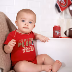 Gerber Unisex Baby NFL 3 Pack Short Sleeve Onesie Bodysuit  Team Color  6-12 Months