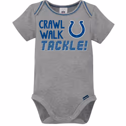 Gerber Unisex Baby NFL 3 Pack Short Sleeve Onesie Bodysuit  Team Color  18 Months