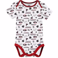 Gerber Unisex Baby NFL 3 Pack Short Sleeve Onesie Bodysuit  Team Color  18 Months