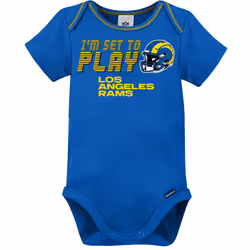 Gerber Unisex Baby NFL 3 Pack Short Sleeve Onesie Bodysuit  Team Color  18 Months