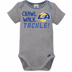 Gerber Unisex Baby NFL 3 Pack Short Sleeve Onesie Bodysuit  Team Color  18 Months