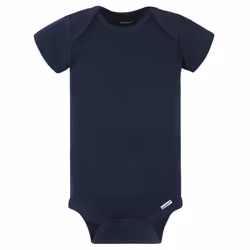 Gerber Baby 5-Pack Solid Onesies Bodysuits  Navy  0-3 Months