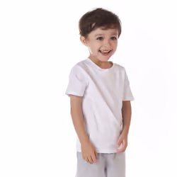 Gerber Baby Toddler 5-Pack Solid Short Sleeve T-Shirts Jersey 160 GSM  White  12 Months