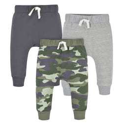 Gerber Baby Boys' Toddler 3-Pack Jogger Pants  Camo  0-3 Months