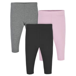 gerber Baby girls Toddler Multi-Pack Premium Pants Leggings  PinkBlack  12 Months