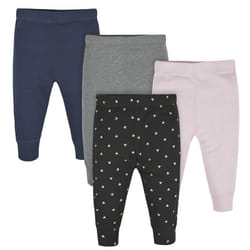 gerber Baby girls Toddler Multi-Pack Premium Pants Leggings  Hearts  Newborn