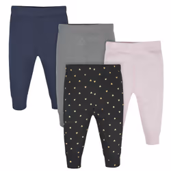 Gerber Baby Girls Multi-Pack Active Pants Set Hearts 3-6 Months