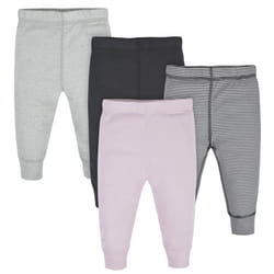 Gerber Baby Girls Multi-Pack Active Pants Set  Pink Stripe  18 Months