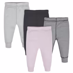 Gerber Baby Girls Multi-Pack Active Pants Set  Pink Stripe  24 Months