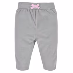 Gerber Baby Girls' 4-Pack Microfleece Pants  Pink/Gray/Black  0-3 Months
