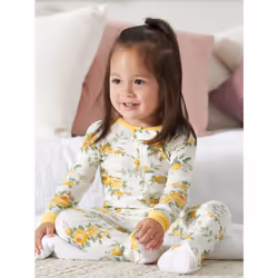 Gerber Baby Girl's 4-Pack Footed Pajamas  Roses and Fox  5T