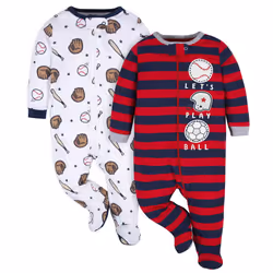gerber Baby Boys 2-Pack Sleep N Play Indigo 0-3 Months