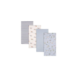 Gerber Baby 4-Pack Flannel Receiving Blanket (One Size  Playground)