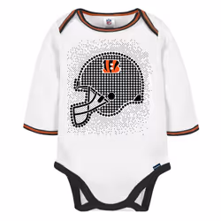 Gerber NFL Baby Boys' 3Pc Bodysuit  Footed Pant  & Cap Set  Cincinnati Bengals  0-3 Months