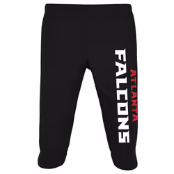 Gerber NFL Baby Boys' 3Pc Bodysuit  Footed Pant  & Cap Set  Atlanta Falcons  0-3 Months