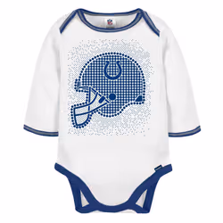 Gerber NFL Baby Boys' 3Pc Bodysuit  Footed Pant  & Cap Set  Indianapolis Colts  3-6 Months