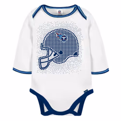 Gerber NFL Baby Boys' 3Pc Bodysuit  Footed Pant  & Cap Set  Tennessee Titans  6-9 Months