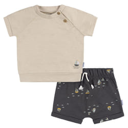 Gerber Baby Boys T-Shirt and Shorts Set  Sailboats  6-9 Months