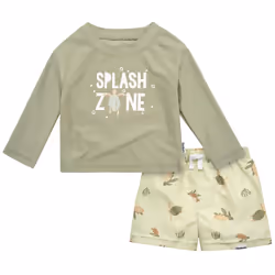 Gerber Baby Boy's Toddler Long Sleeved Rashguard Swim Bathing Suit Set  Turtles  5T