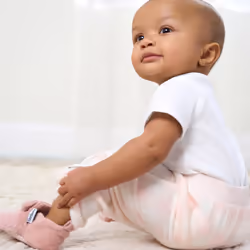 Gerber Baby Girl's 4-Pack Microfleece Pants  Pink Gingham